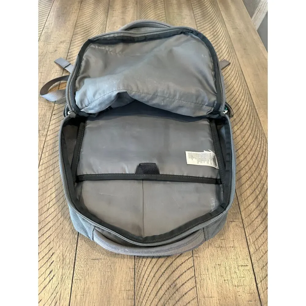 The North Face Jester Backpack Gray Teal Bungee Laptop Travel School Bag